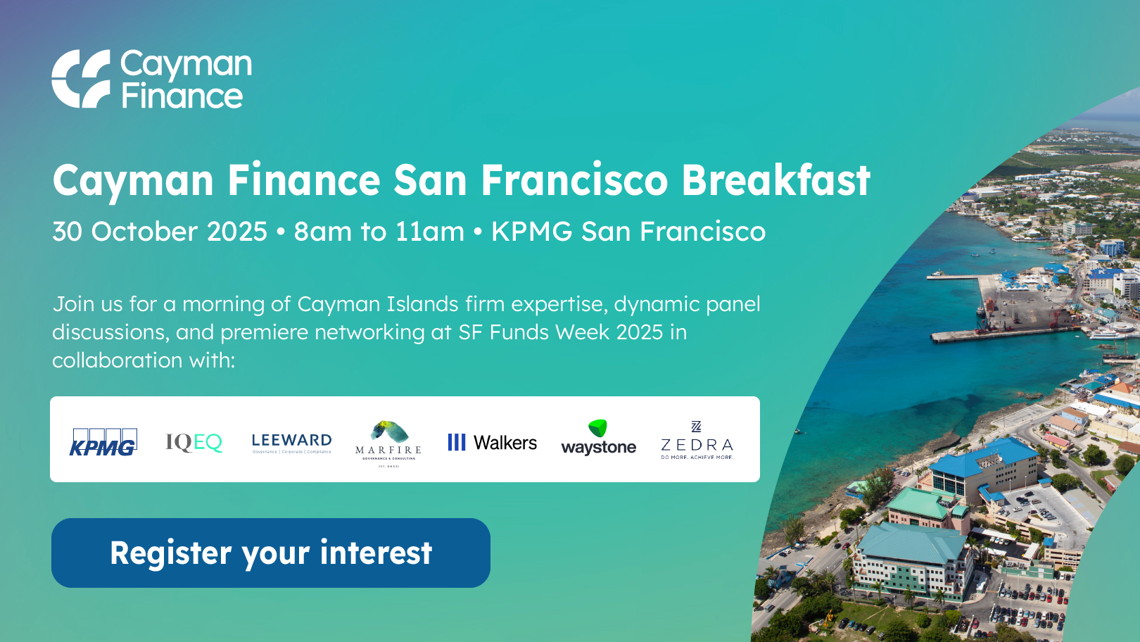 San Francisco Funds Week Cayman Finance Breakfast